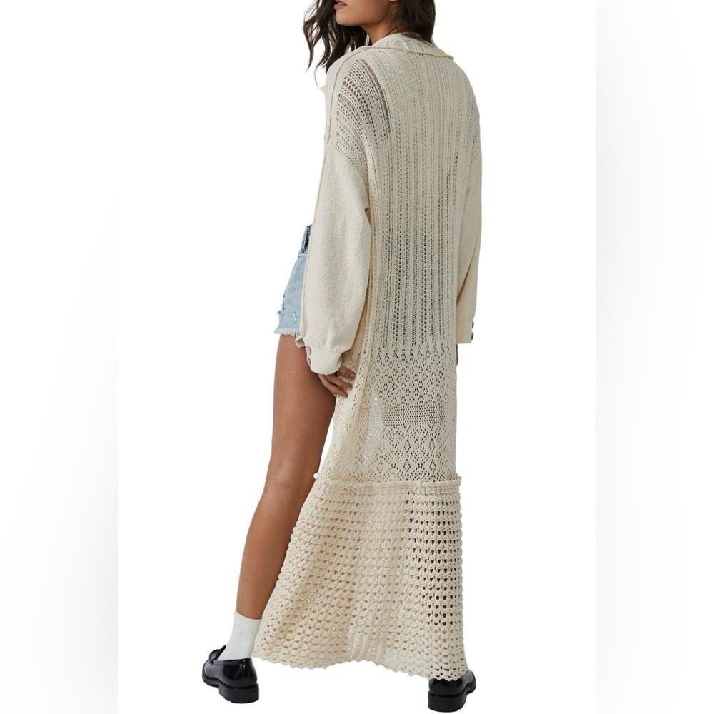 Free people Sunlight Mixed Stitch Duster